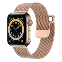strap for apple watch band 44mm 40mm 38mm 42mm 44 mm accessorie magnetic loop metal smartwatch bracelet iwatch serie 3 4 5 6 se