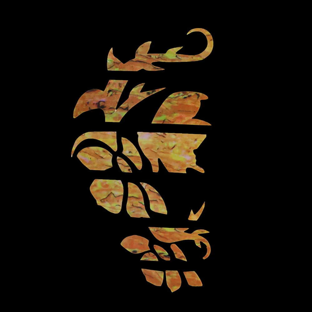 gitarre inlay decals aufkleber griffbrett marker schmetterling blume form für elektrische akustische klassische gitarre bass fret schmücken