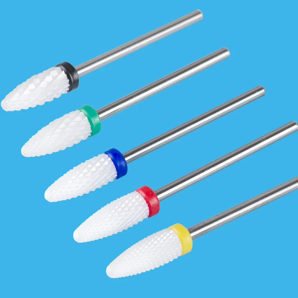 

2021 Milling Cutter for Manicure Ceramic Nail Drill Bit for Electric Dill Manicure Machine Mill Cutters for Removing Nail Gel