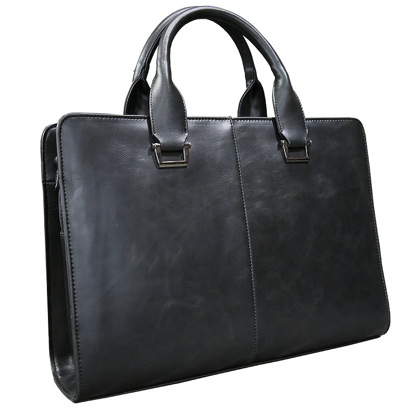 

Men's Bag Korean Fashion Style Handbag Casual 13" Laptop Vintage Leather Business Briefcase