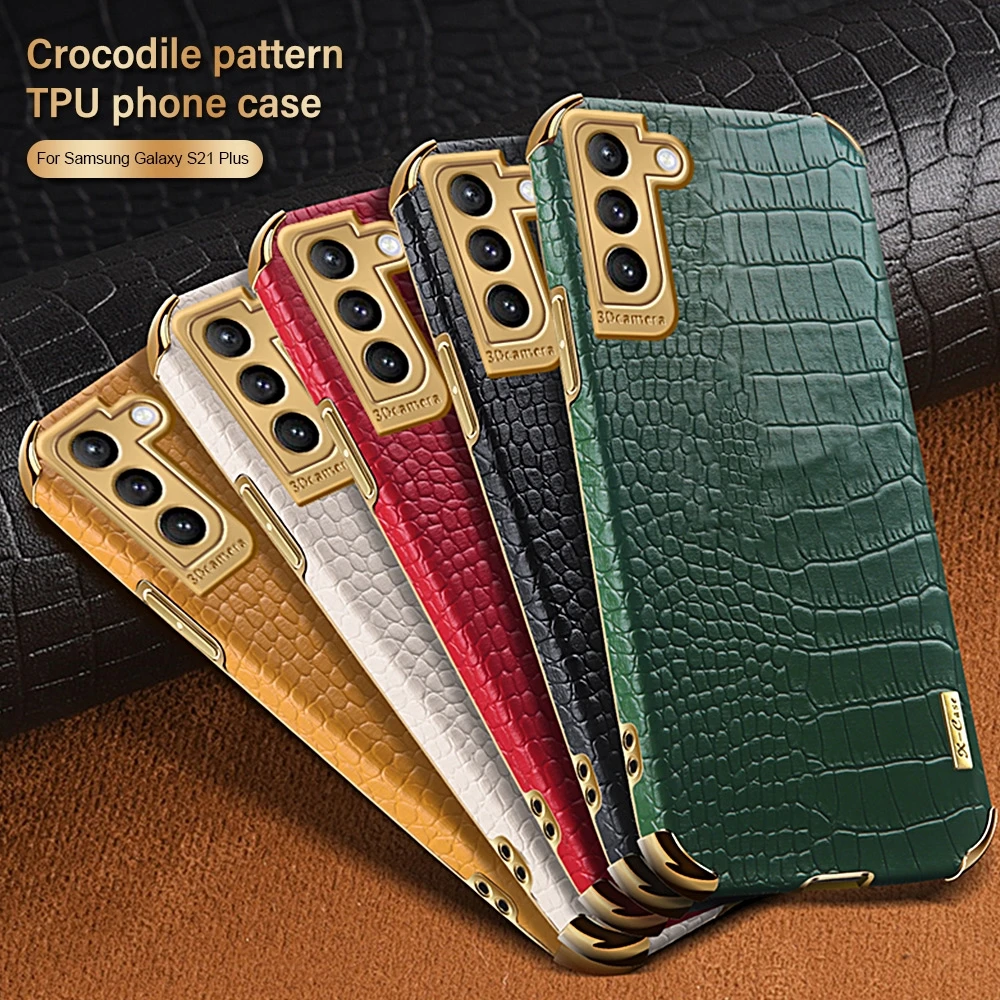 Crocodile Leather Case For Samsung Galaxy A53 A52 A52S A72 A32 S22 S21 S23 Ultra S20 FE S21 S23 Plus Cover Protection Shockproof