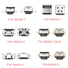 10 шт.лот, разъем Micro Usb, разъем для зарядки для Nokia 3 6 7 Plus 8 6,1 7,1 5,1 Plus X5 X6 X7, запасные части
