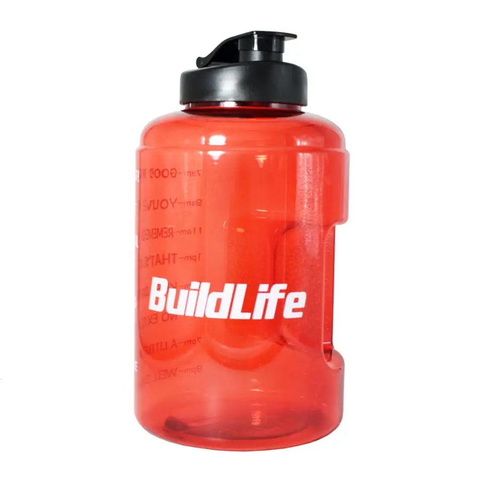 Red Buildlife 3.8L с широким горлышком 1 галлон бутылка для питьевой воды BPA бесплатно обучение большой емкости чайник для наружного кемпинга чайник кружка - Цвет: Red