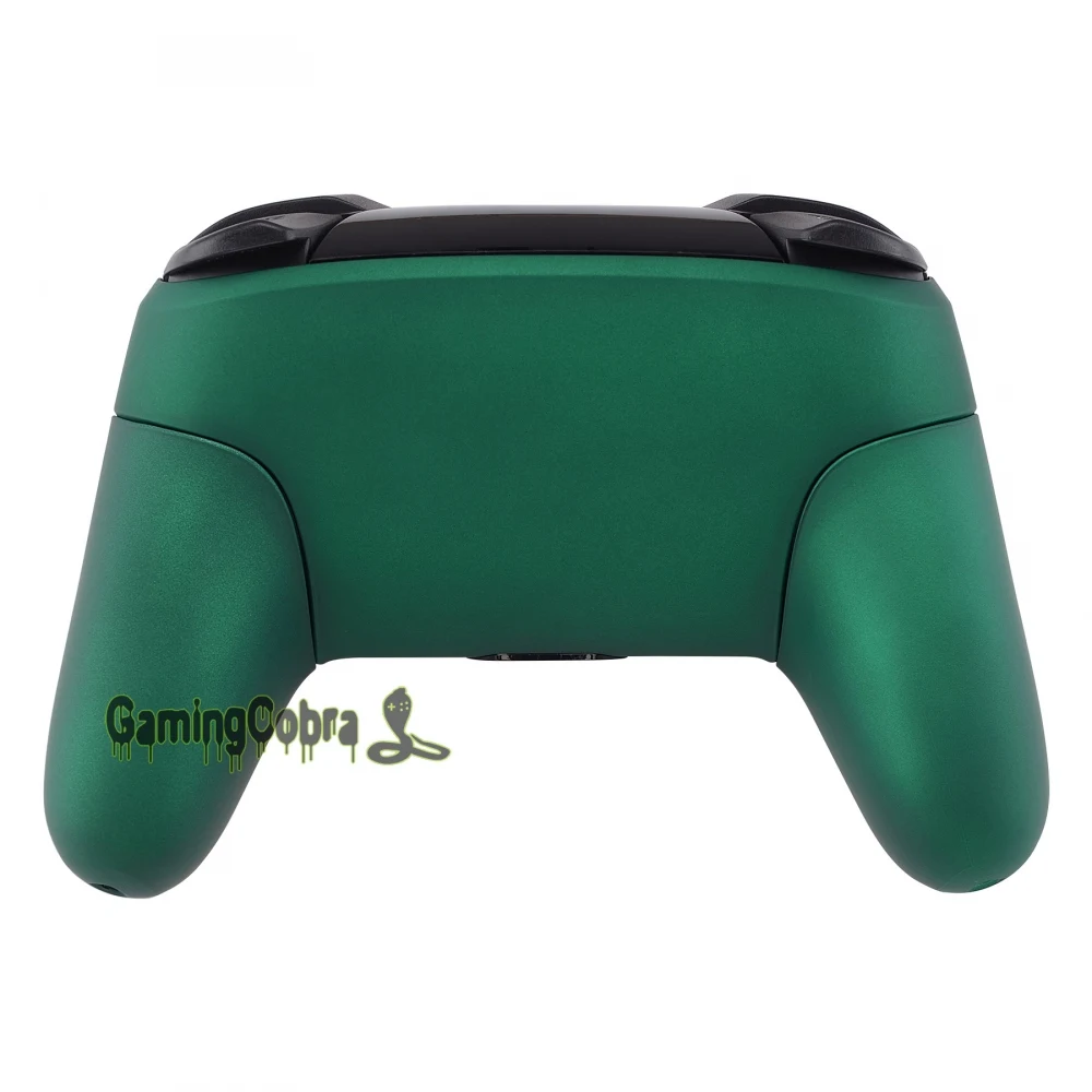 

Soft Touch Racing Green Faceplate Backplate Housing Shell Cover Handles Replacement for Nintendo Switch Pro Controller