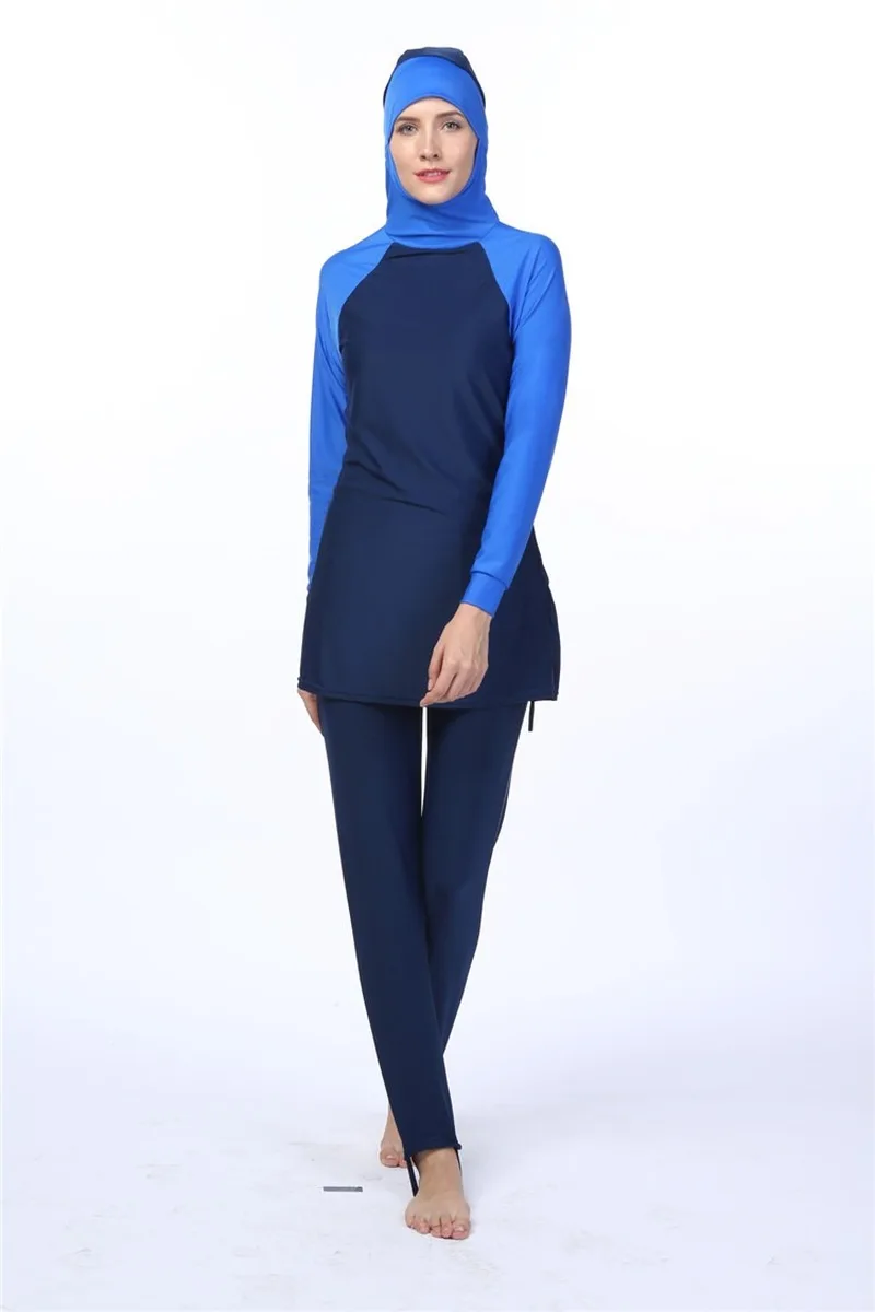 Мусульманский купальный костюм из 2 предметов Арабский исламский женский