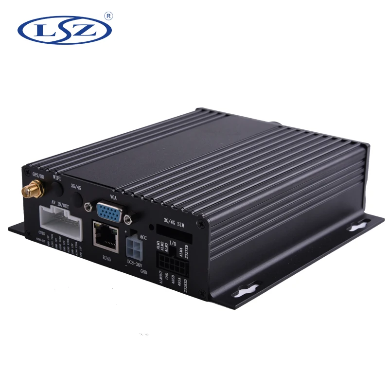 1.0MP AHD 720P 4-канальная двойная SD-карта GPS Мобильный DVR для школьного автобуса такси |