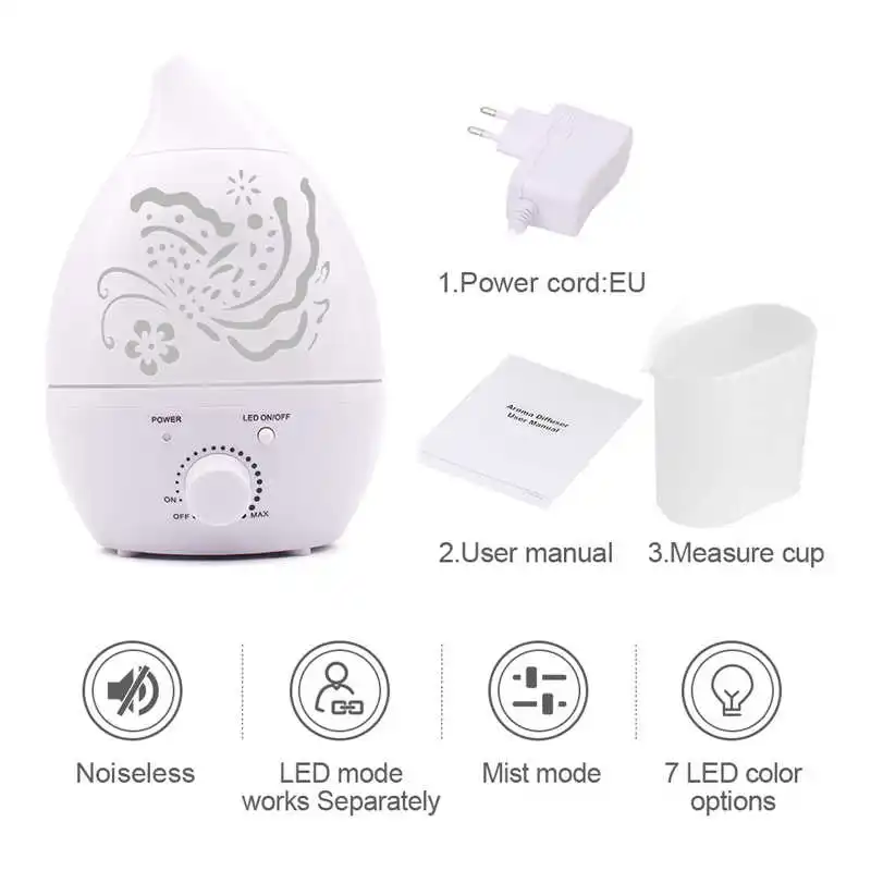 

Humidifier Air 1.3L Aroma Essential Oil Diffuser LED light air diffuser air purifier aromatherapy diffusers in home