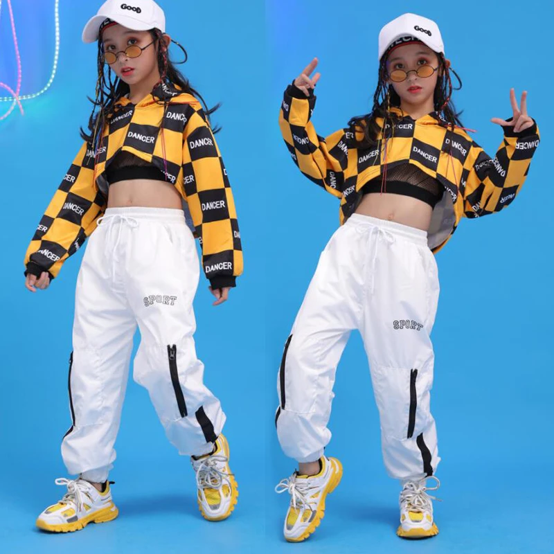 Детская одежда для бальных танцев в стиле хип-хоп толстовка с капюшоном