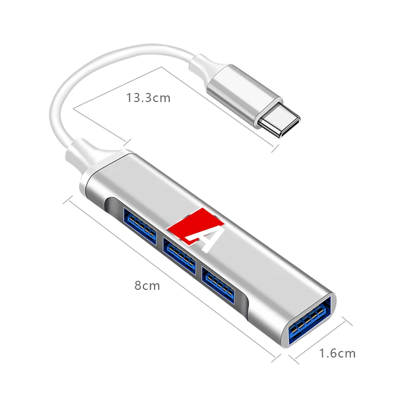 Hight Speed 4 Port USB Splitter Hub Socket Extension Adapter for Kia GT LINE ELANTRA Sportage Stinger KX5 K3 K4 K5 Rio 2 3 | Автомобили и