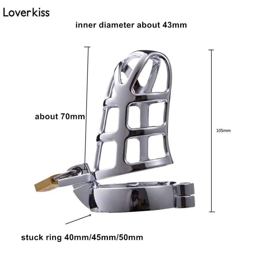 Металлическая Мужская клетка верности Loverkiss для члена игры взрослых или