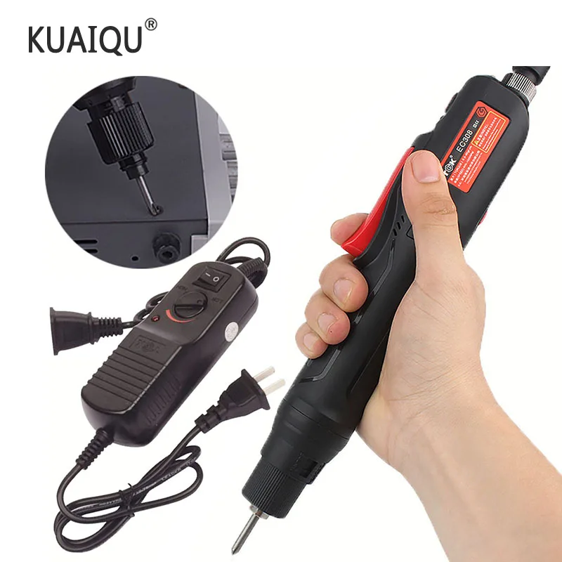 Electric Screwdriver Bit EC318 3.0-18KG Drill 5mm AC Power Plug Screwdriver+36Screwdriver Head Set | Инструменты