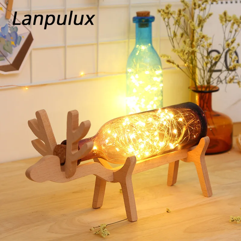 Романтическая ночная лампа Lanpulux кукла Геометрическая теплая белая для помещения