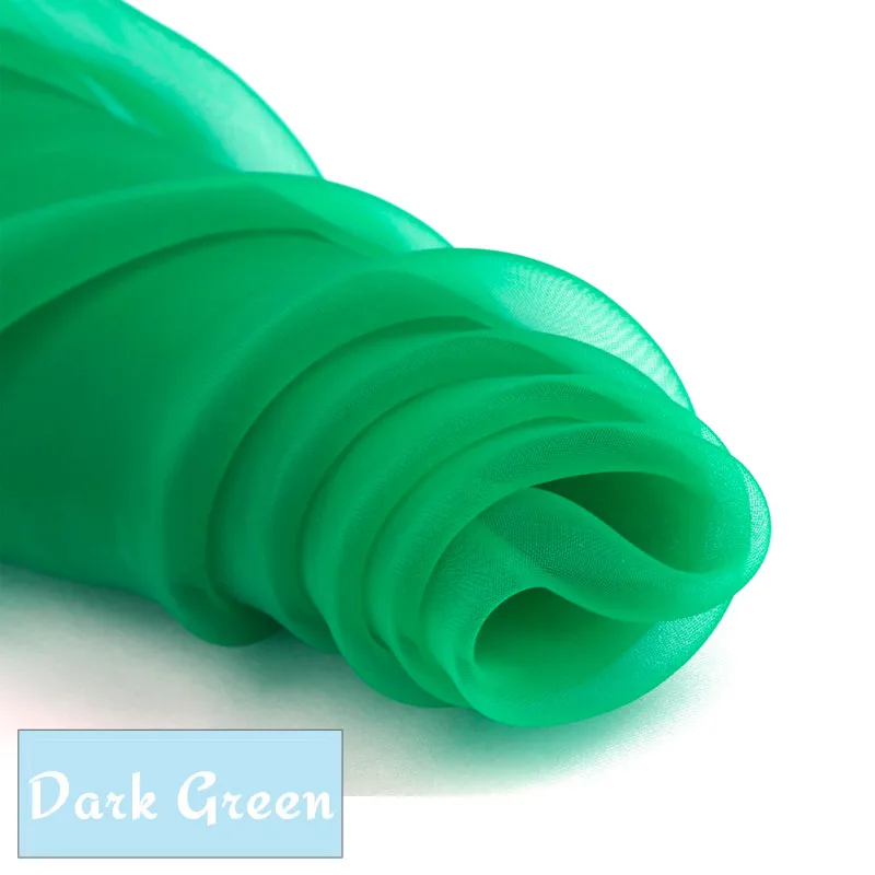 Dark Green 75 см/1 метр Eugene марлевая ткань черно-белая свадебная марлевая сетка Прозрачный жесткий газ, кружево, ткань шифон ткань - Цвет: Dark Green