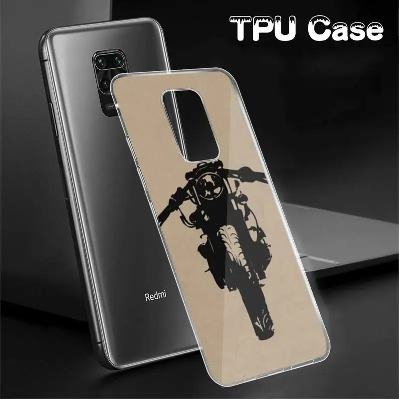 

Moto Cross Motorcycle Sports Phone Case TPU Transparent Case For Redmi 5plus 7 8 9 A K20 Note5 7 8 T 9 10 Pro