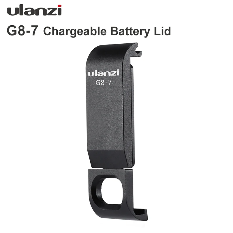 Ulanzi G8-7 Gopro 8 крышка батареи Съемная крышка батареи type-C порт зарядки для Gopro Hero 8 черный