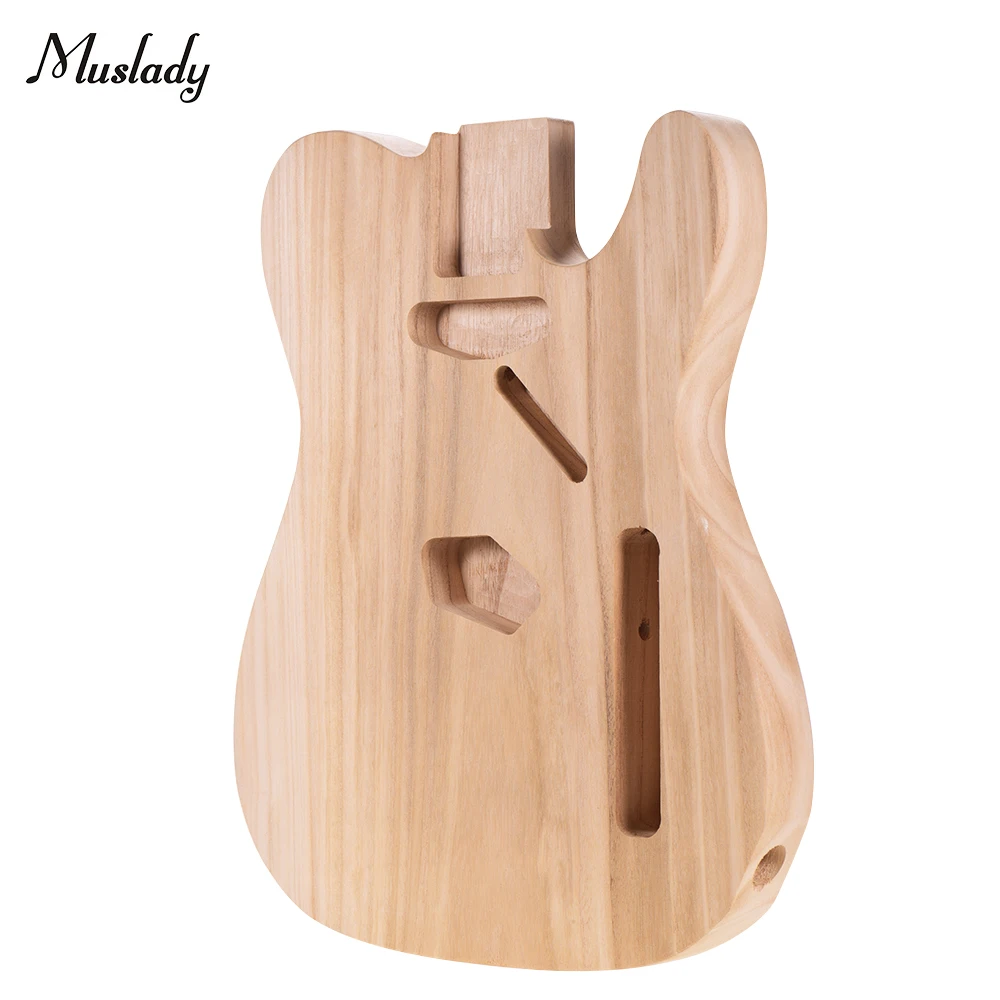 Muslady TL-T02 незавершенная электрогитара корпус Sycamore деревянный пустой корпус гитары для теле Стиль электрогитары s diy запчасти