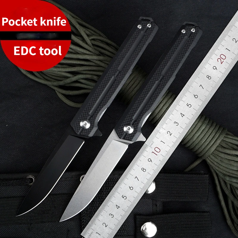 

D2 стальной подшипник складной нож G10 Ручка Открытый Портативный выживания Тактические небольшие инструменты