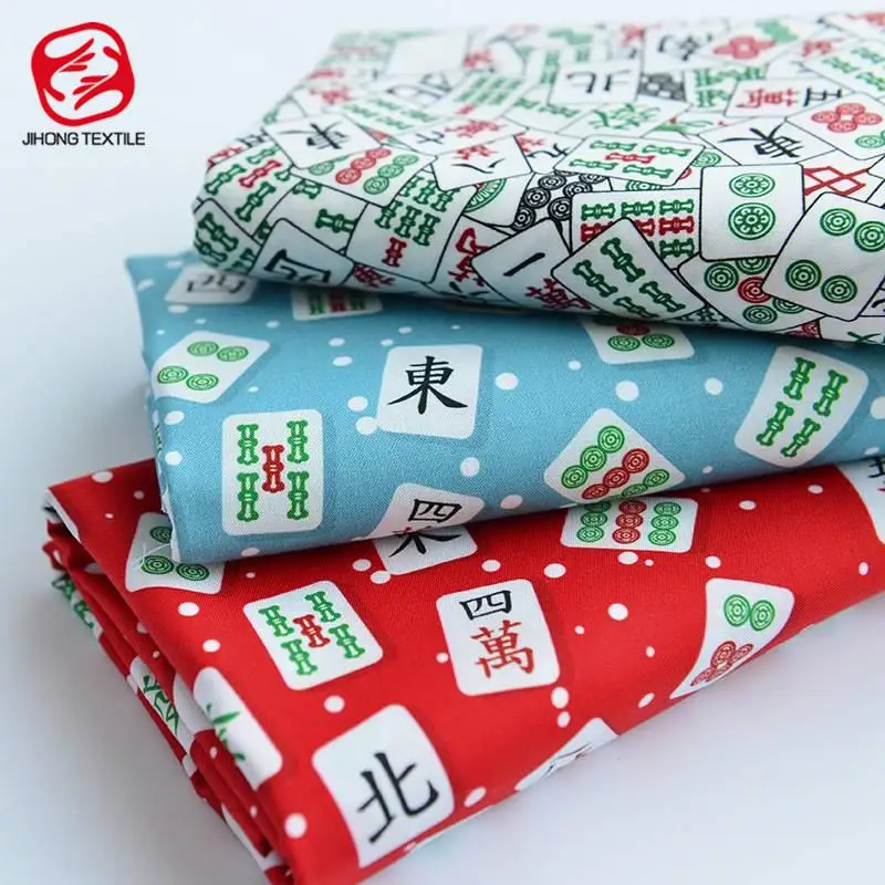 Ткань в китайском стиле для Маджонга хлопковая простая ткань с принтом скатерть
