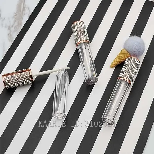 10/25 шт. пустая круглая туба для блеска губ высококачественные прозрачные