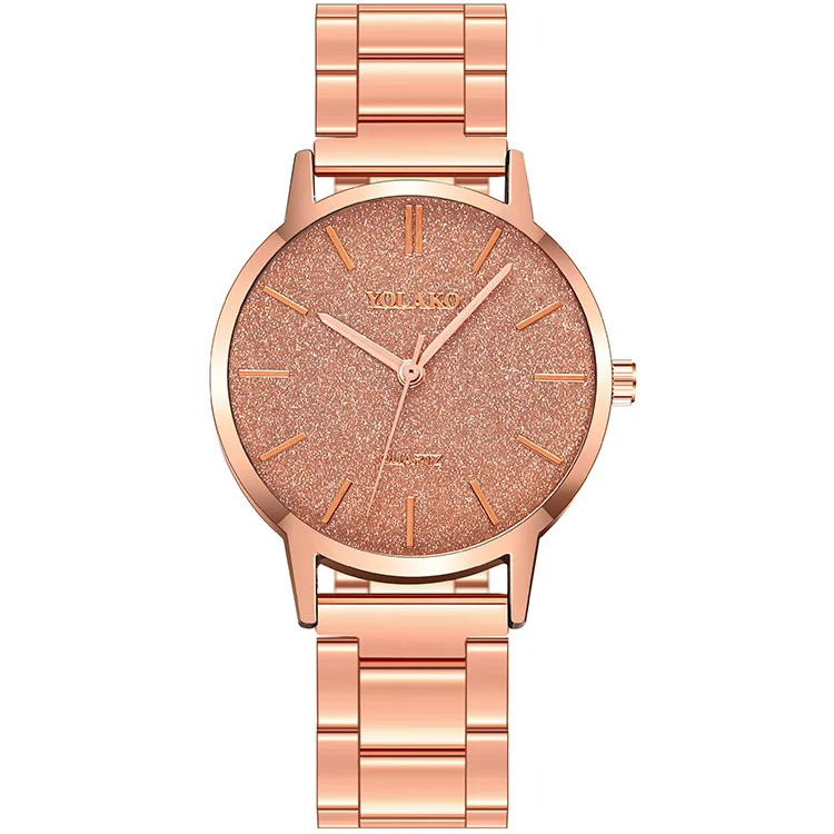 

100pcs / lot Star Watch Stainless Steel with calendar watch fashion sports trend women's Watch