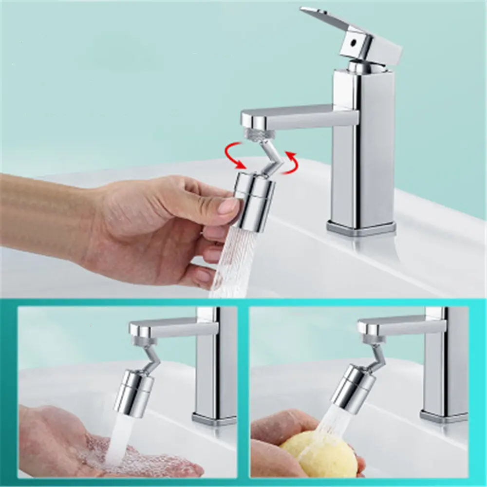 

Kitchen Shower Faucet Universal Rotating Faucet Splash-proof Head Shower Bubble 360° Filter Bubble Faucet
