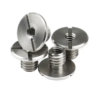 adapter screw inch 38 to 14 stainless steel converter nut with double holes for mounting big head phillips or slotted