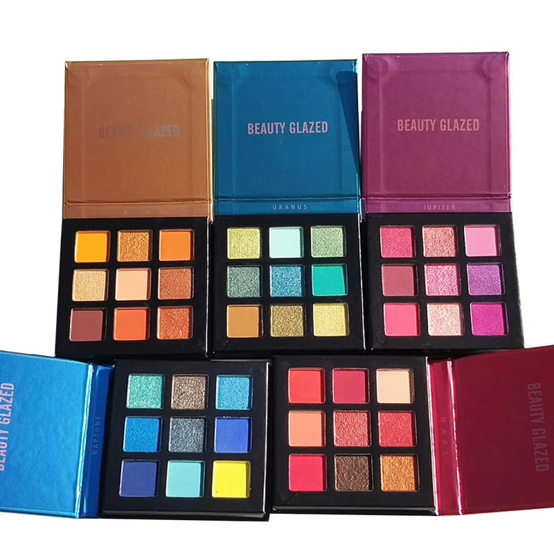 9 стиль палитра теней для век видов цветов псевдо блестки матовые тени стойкий
