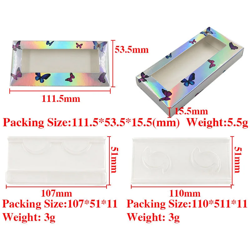 

Newes 50/100pcs Carton Paper Laser Packing Box For 25mm Long EyeLash Wholesale Bulk Cheap Pretty Lashes Storage Packaging Boxs