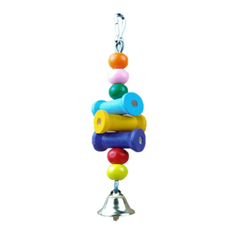 

8pcs/set Parrot Toy Bird Toy Climbing Ladder Stand Hanging Chewing Bell Ball Bird Cage Toy Bird Supply For Parrot