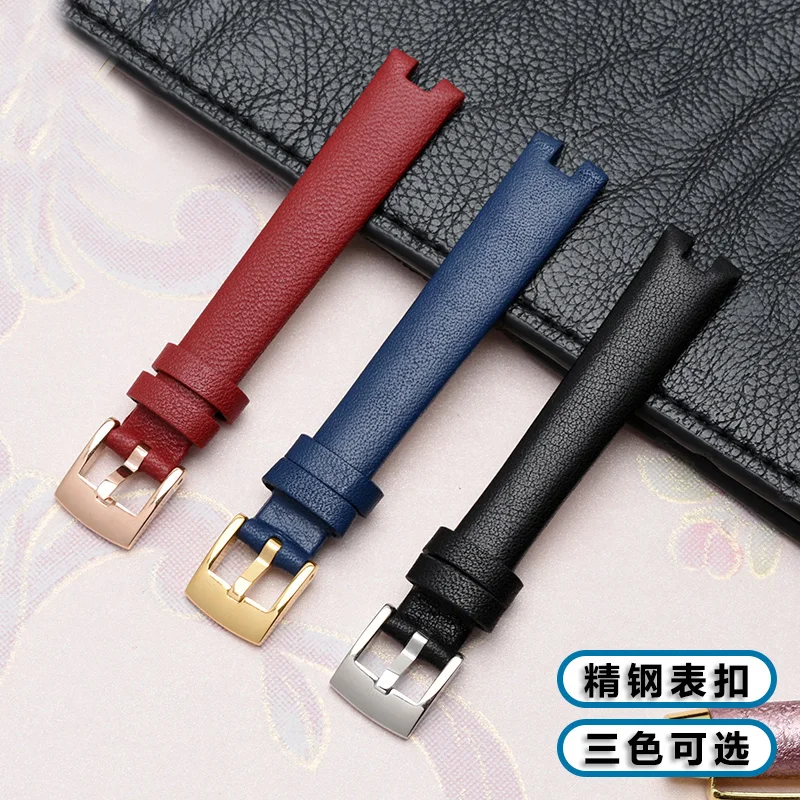 Ремешок для часов женский из кожи кожаный браслет Gucci Ya141501 ya1401 Series Notch 12 14 мм -