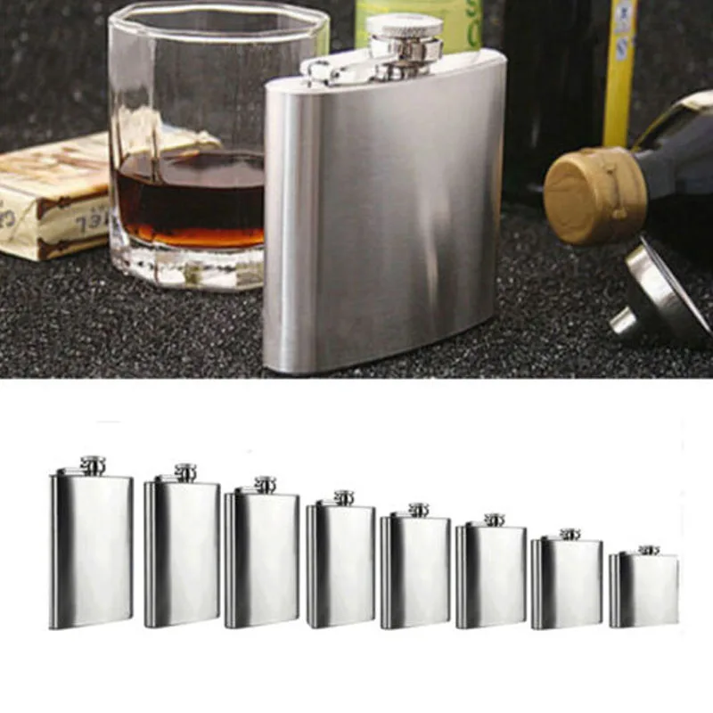 Набедренная фляжка для ликера из нержавеющей стали колба 1 унция 4 унции 5 унций 6 7