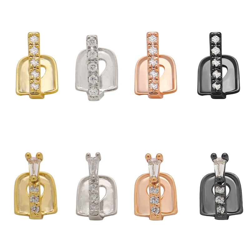 

1 шт. Четырехцветные зубные скобы в форме палочки с кристаллами в стиле хип-хоп металлические зубные шапочки зубы драгоценные камни Хэллоуи...