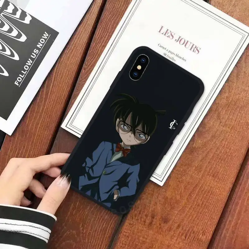 

Conan anime manga luxury design Phone Case shell for iPhone 11 12 mini pro XS MAX 8 7 6 6S Plus X 5S SE 2020 XR
