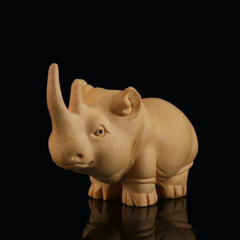 Статуэтка слона самшит резьба носорог бегемот ручная работа животные по дереву