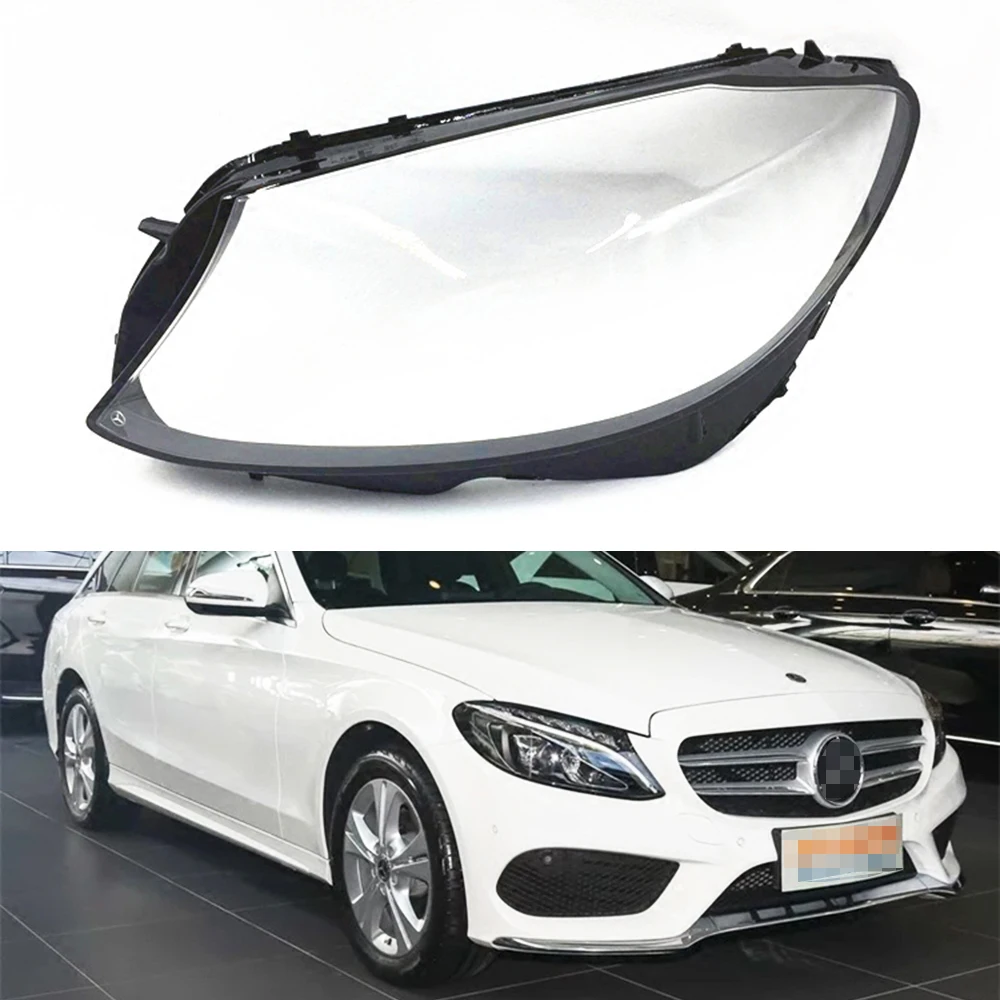 Фары крышка объектива для Mercedes Benz W205 C180 C200 C260L C280 C300 2015 ~ 2019 головной светильник