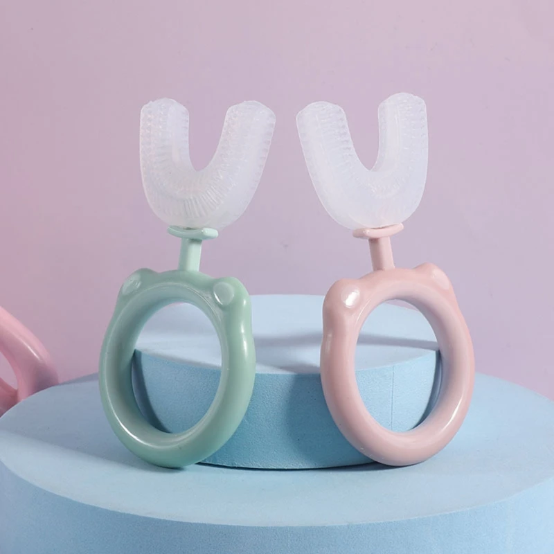 

Children Baby Manual Toothbrush 360 Degree U-shaped Toothbrush Kids Teeth Brush 2022 New