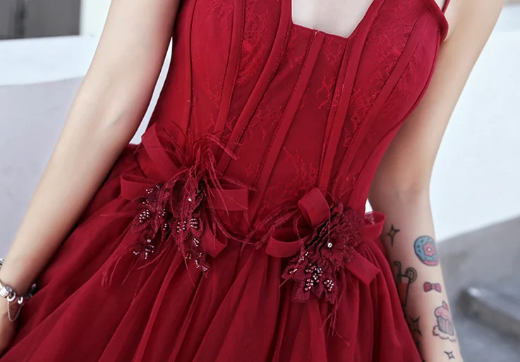 Это Yiiya выпускное платье цвета Бургунди чай Длина vestidos de gala элегантного размера плюс Бургундия Слинг платье для женщин вечерние LF069