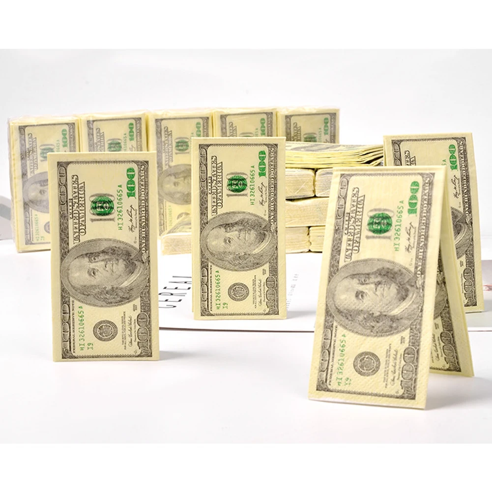 8 упаковок бумажные салфетки для унитаза 100 долларов|Одноразовые салфетки| |