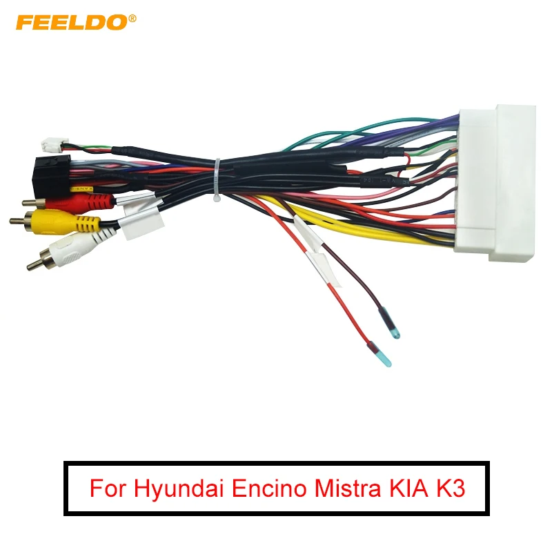 Автомобильный аудио CD/DVD плеер FEELDO 16PIN Android Кабель питания Адаптер для Hyundai Encino Mistra
