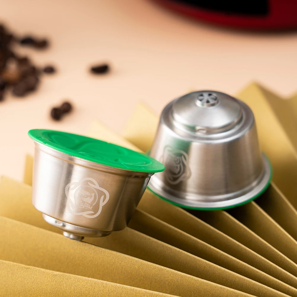 Многоразового использования Кофе капсулы для Dolce Gusto многоразового пользования заправка чашки Защита окружающей среды дружелюбный Нержавеющая сталь Кофе накладки для мин мне Lumio - изображение