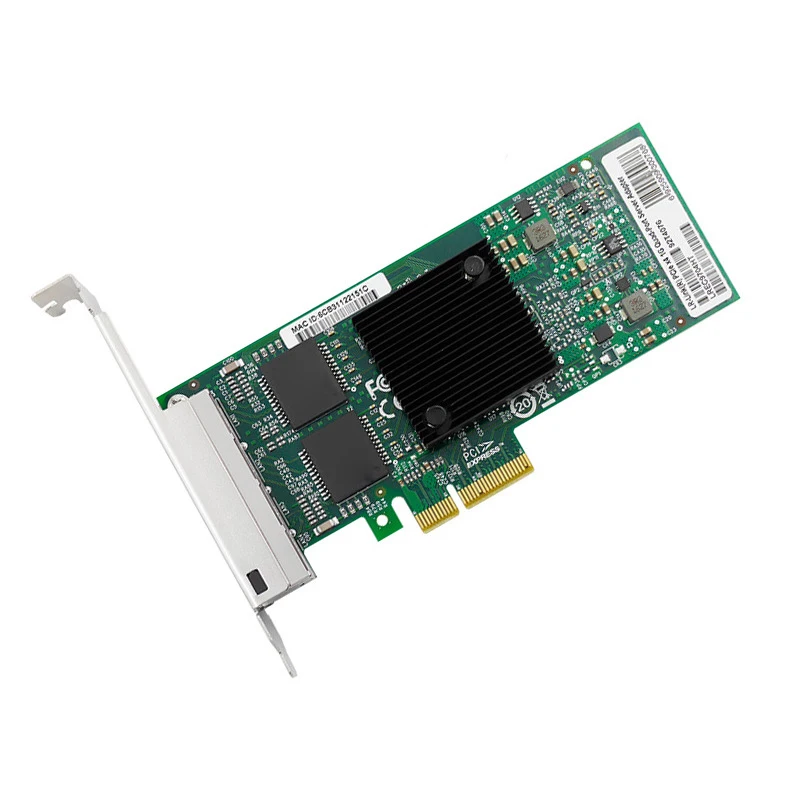 

Гигабитная сетевая карта PCI-e, четырехпортовая компьютерная Серверная сетевая карта для настольного компьютера, чип 82580 I340