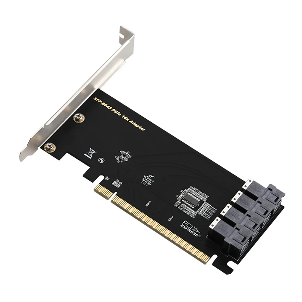 

Плата расширения PCIE X16-Φ, 2,5 дюйма, U.2 PCIe NVMe SSD конвертер, карта адаптера жесткого диска для компьютера, ПК