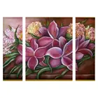 Gatyztory 3 шт.компл. Набор для раскрашивания по номерам, цветы, акриловая краска, картина для раскрашивания по номерам для домашнего декора, картина