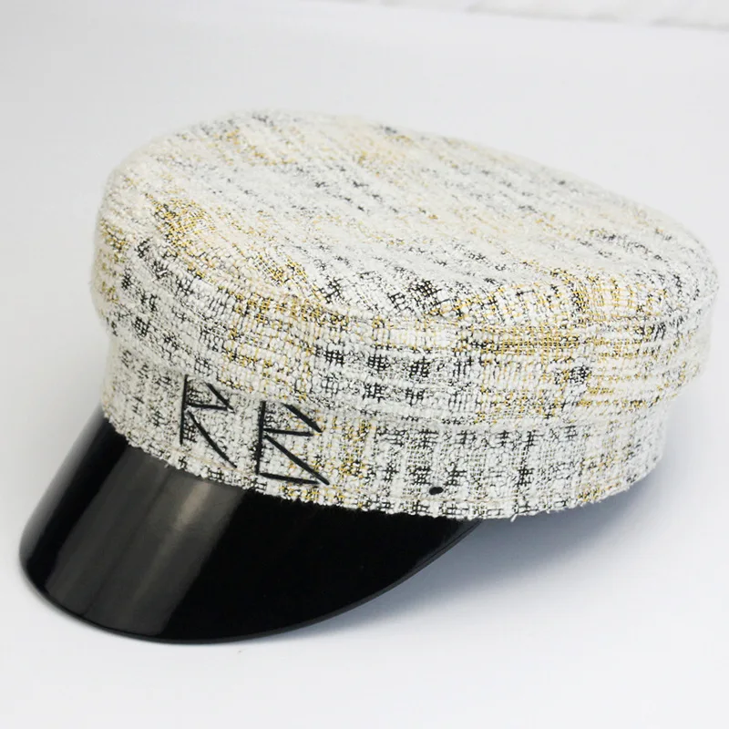 Fashion Women Wool Cotton Blend Berets Winter Autumn Octagonal Caps Stylish Artist Painter Newsboy Hats Black Grey Beret Hats