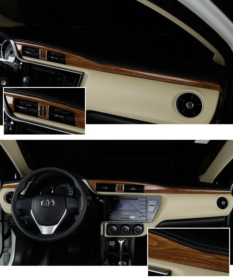 Lsrtw2017 для Toyota Corolla E210 приборной панели автомобиля окна шестерни двери вентиляционное отверстие планки интерьера аксессуары