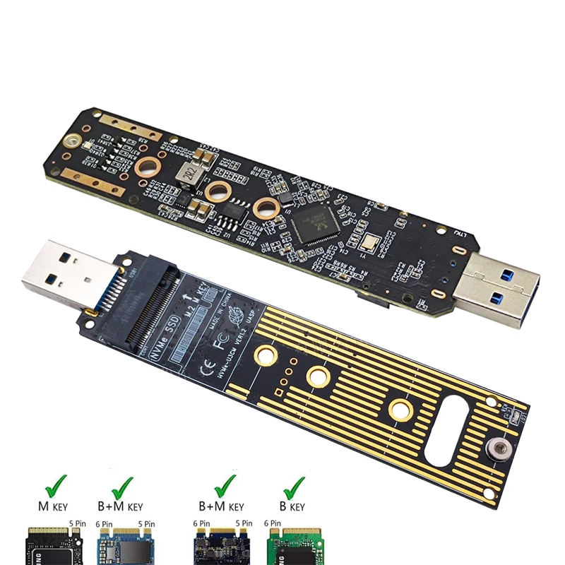 m 2 nvme ssd конвертор usb 31 адаптер карты