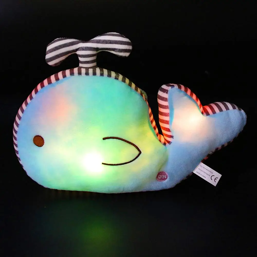 Светодиодный КИТ набивная подушка для животных океан плюшевая игрушка морская