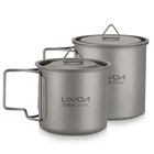 Lixada легкий титановый набор столовых приборов, ложка, чашка для воды, кружка, посуда, посуда для улицы, ужин для путешествий, кемпинга