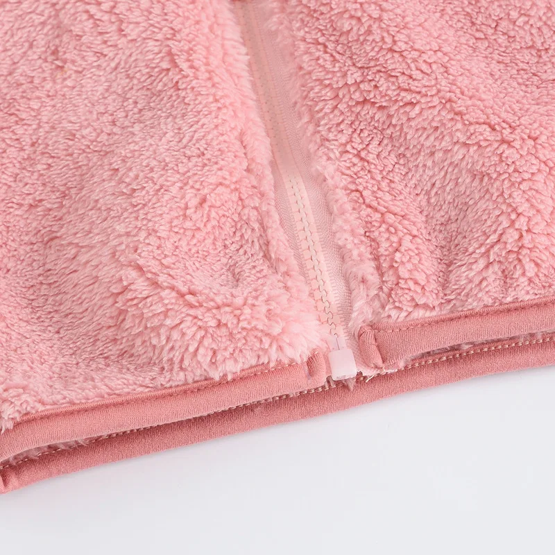 Детские пальто с искусственным мехом для детей Новая модная Милая медвежьими