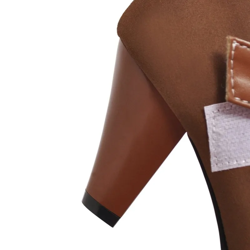 Большие размеры 11 12 13 14 Женские туфли на высоком каблуке лодочки с круглым носком